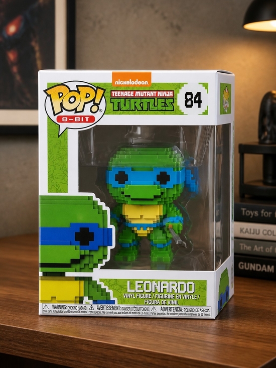 Funko Other - Funko Pop! 8-Bit Leonardo Vinyl Figure - Green Blue Yellow
